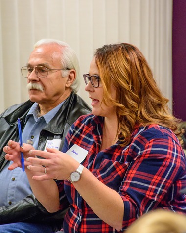 Residents discussed ways to overcome barriers to a safer community, including community cooperation with schools and teachers, and better communication between residents and city government. (Photo by Brian Turrel)